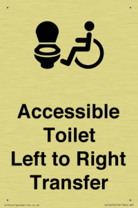 Accessible Toilet with Left to Right Transfer